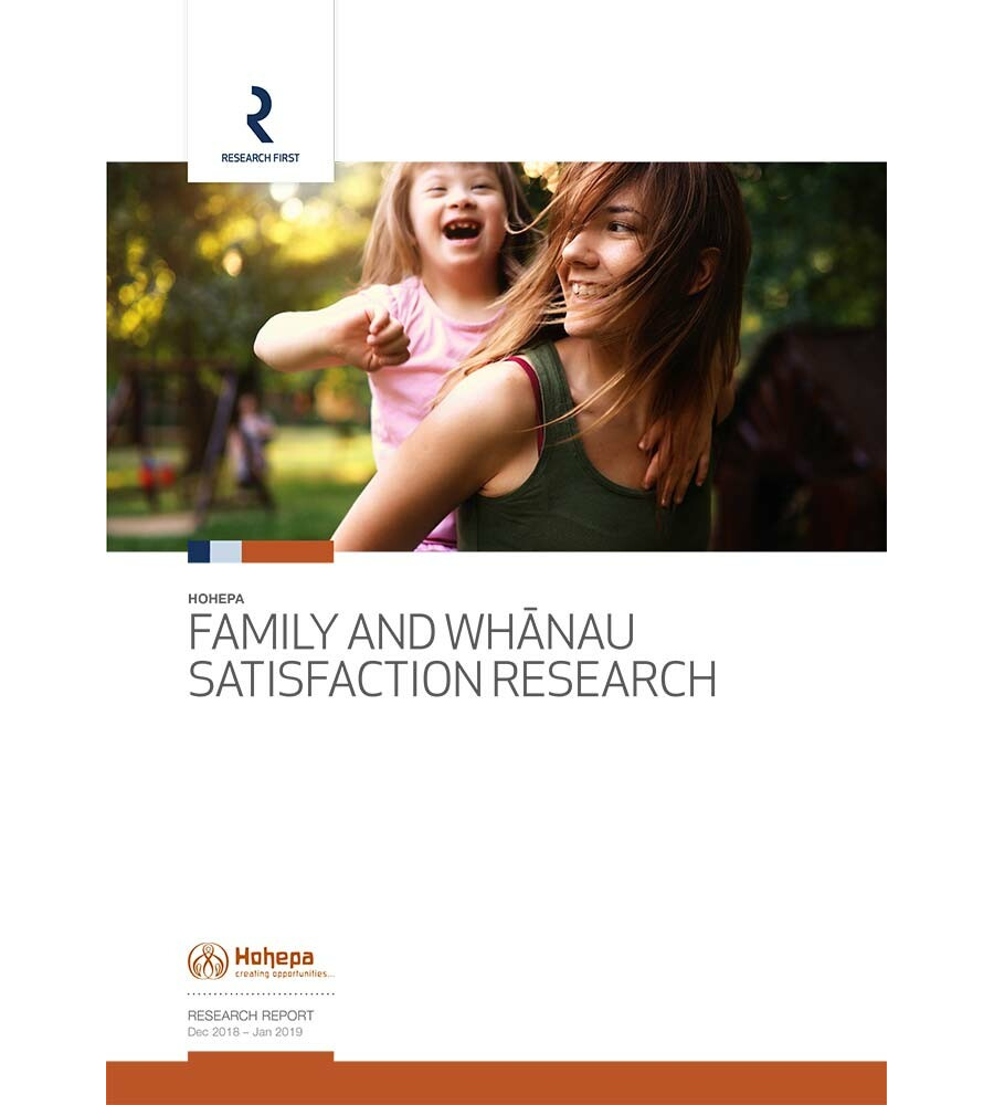 Hohepa Family and Whānau Satisfaction Research - Report 2019